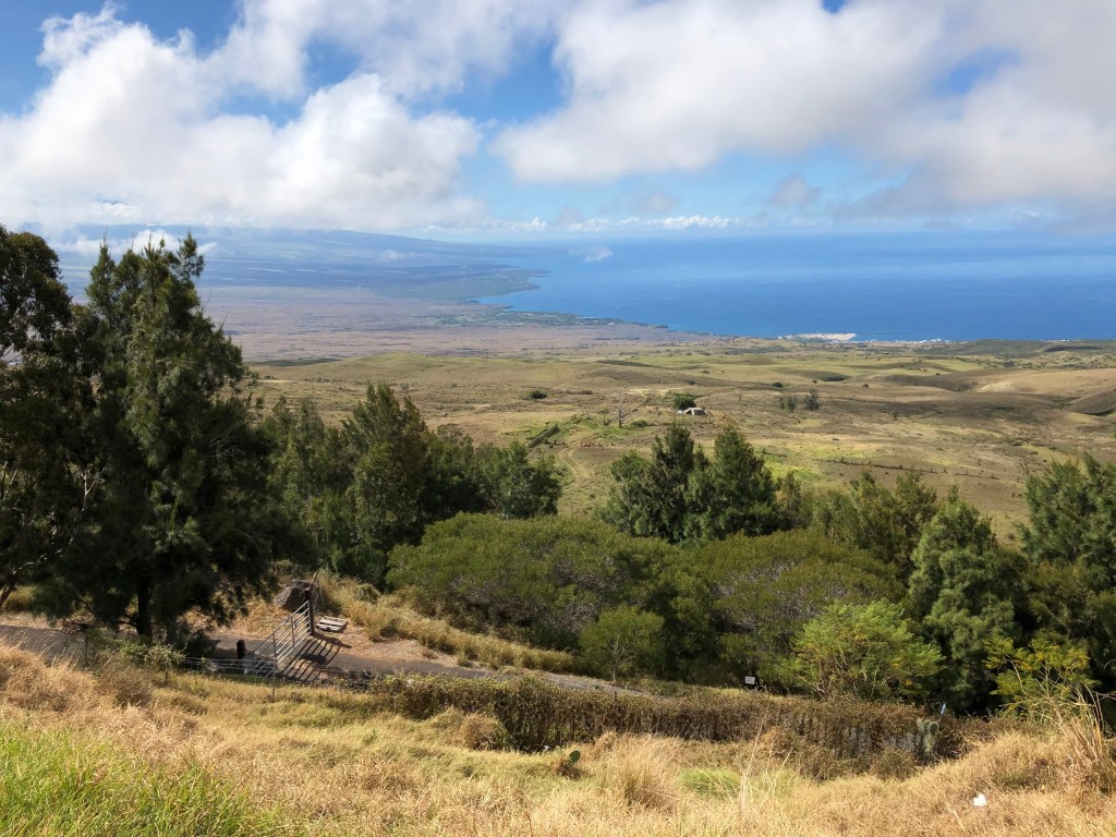 Blick Richtung Kawaihae vom Kohala Mountain
