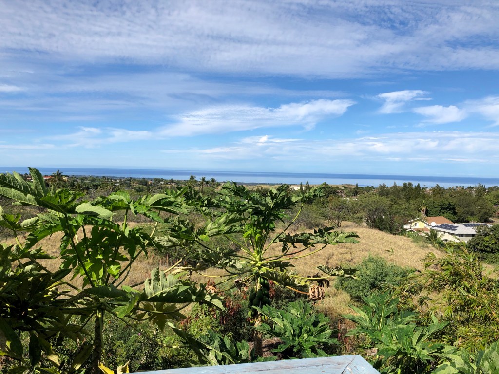 Ein letztes Foto vom Balkon der Unterkunft