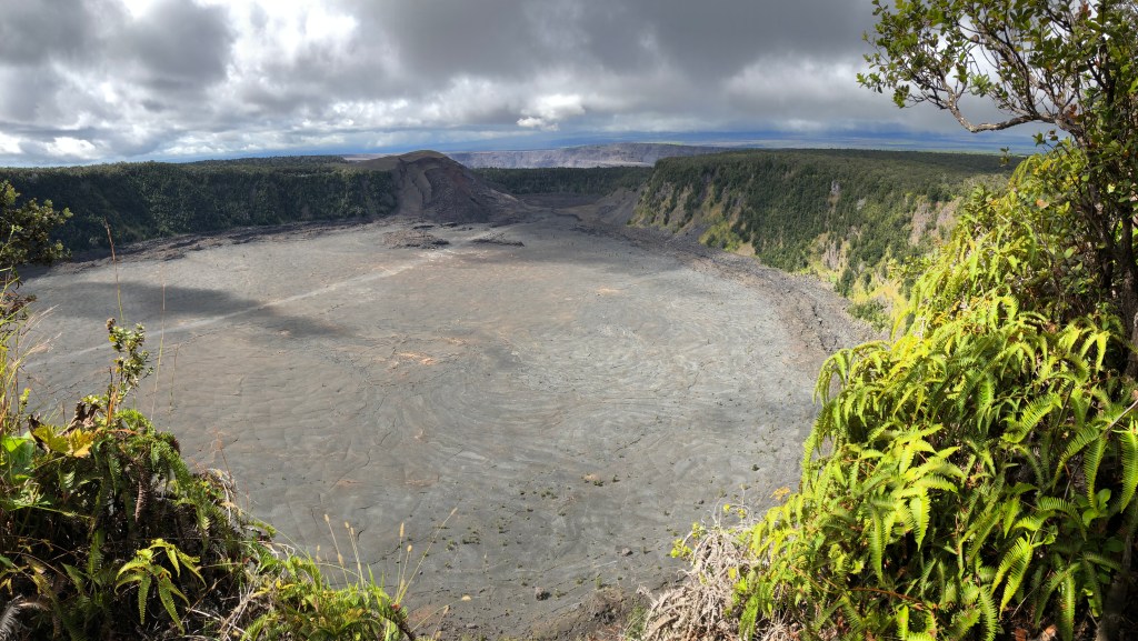 So schnell geht es... wir sind noch bei Regen in der Caldera gewandert, jetzt scheint die Sonne