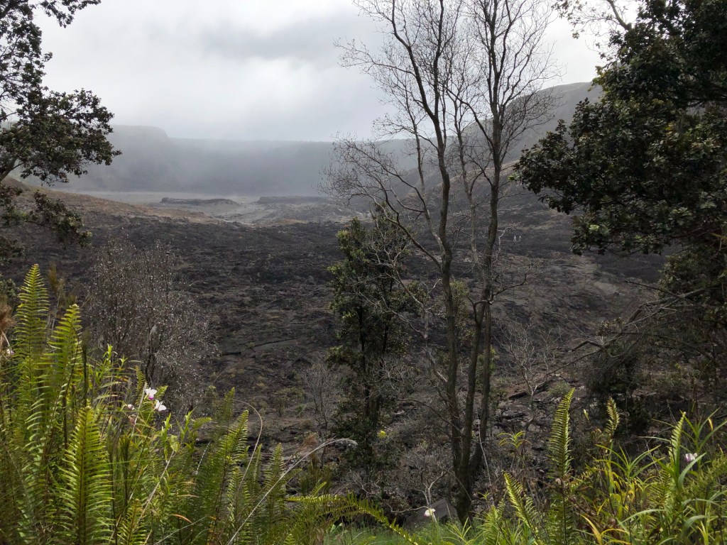 Erster Blick in die Caldera